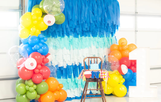 Custom Color Fringe Backdrop
