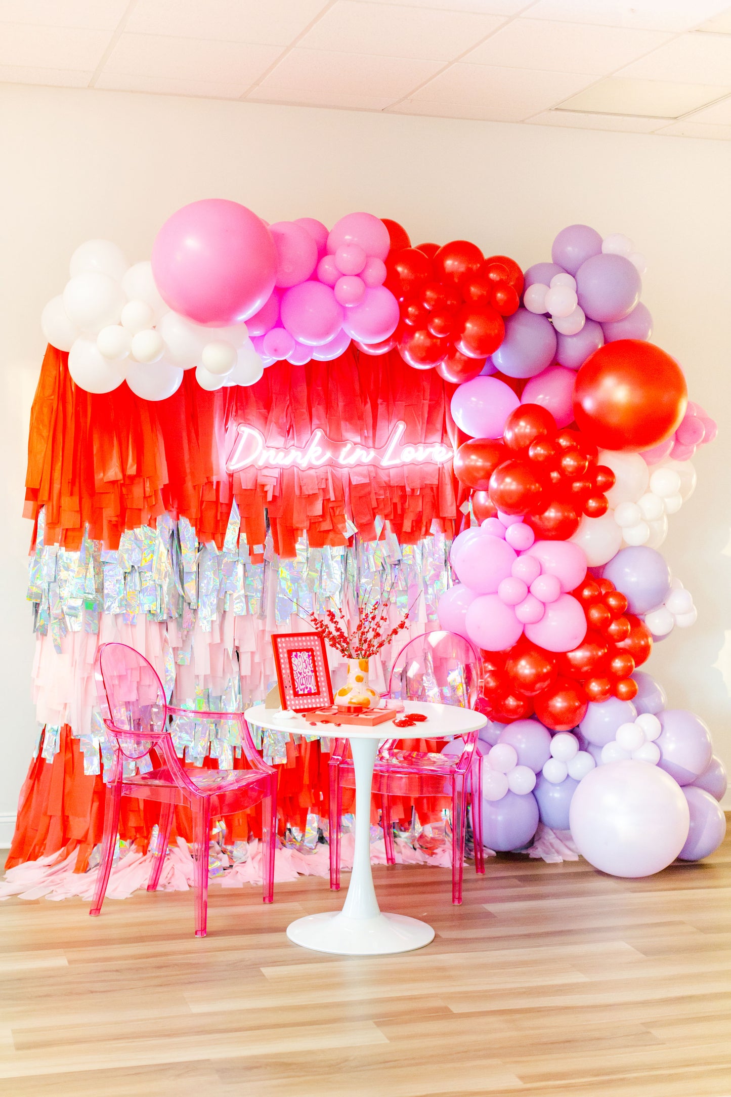 Custom Color Fringe Backdrop