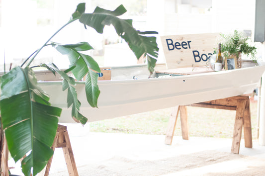 Vintage beer boat