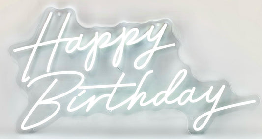 Happy Birthday neon sign