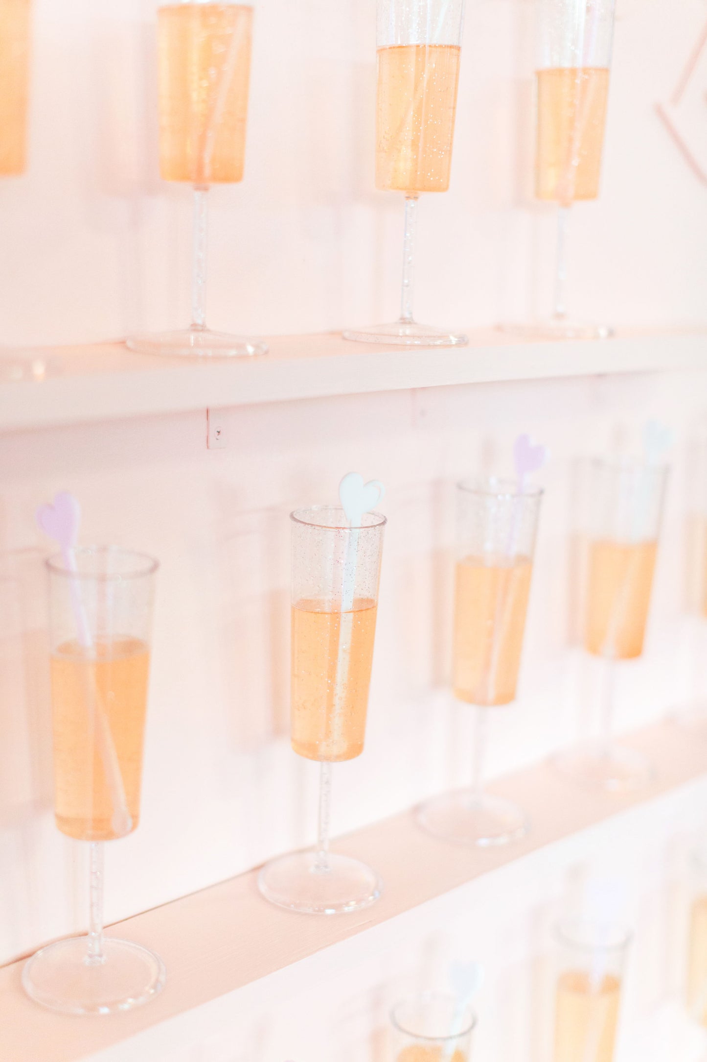 Sip and be seated champagne wall